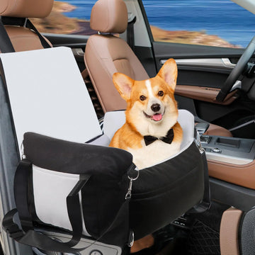 Dog Car Seat for Small Medium Sized Dogs Cat Car Seats for with Seat Belt Soft Front Pet Carseat