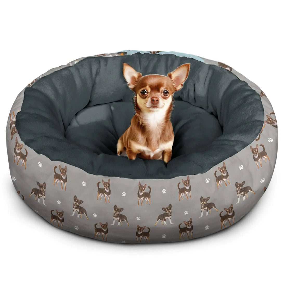 Soothing Round Donut Dog Bed for All Sizes