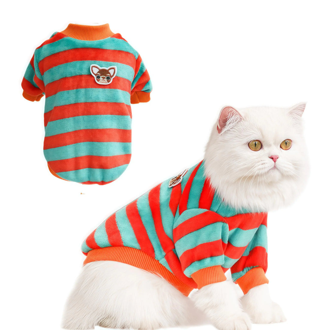 Twinkke Joy Dog Sweater for Small Dogs Boys Girls Cat Puppy Coat Soft Warm Sweater Winter Clothes